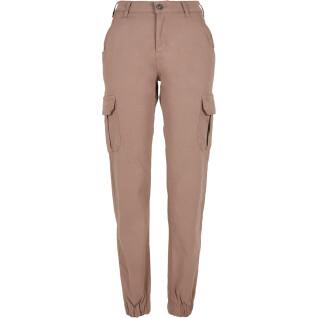Pantalon cargo femme Urban Classics high waist (Grandes tailles)