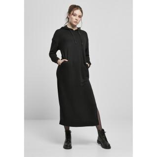 Sweatshirt à capuche robe femme Urban Classics modal terry long-grandes tailles