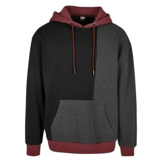 Sweatshirt à capuche Urban Classics Oversized Color Block GT
