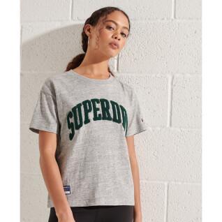 T-shirt coupe droite femme Superdry Varsity Arch