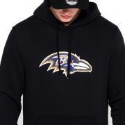 Sweat à capuche New Era avec logo de l'équipe Baltimore Ravens