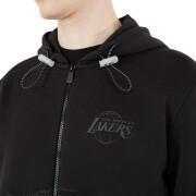 Sweatshirt à capuche à zip New Era Los Angeles Lakers