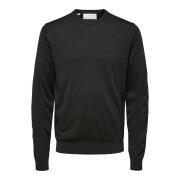 Pull Selected Town merino coolmax knit col rond