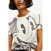 T-shirt femme Desigual Mickey trazos
