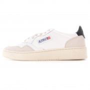 Baskets Autry Medalist LS21 Leather Suede White/Black
