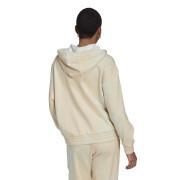 Sweatshirt à capuche zippé femme adidas Originals Allover Print