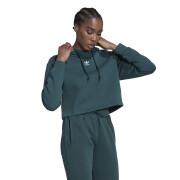 Sweatshirt à capuche court en molleton femme adidas Originals Adicolor Essentials