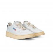 Baskets Autry Medalist LL12 Leather White/Navy Blue
