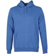 Sweatshirt à capuche Colorful Standard Classic Organic pacific blue