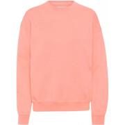 Sweatshirt col rond Colorful Standard Organic oversized bright coral