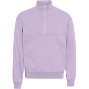 Sweatshirt 1/4 zip Colorful Standard Organic soft lavender