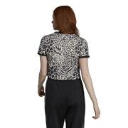 T-shirt crop femme adidas Leopard
