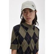 Pull à losanges manches courtes femme Fred Perry