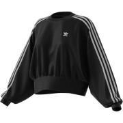 Sweatshirt col rond femme adidas Originals Adicolor Corded Velour Oversize