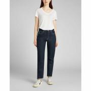 Jeans femme Lee Carol Button Fly in Rinse