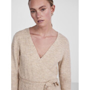 Robe tricotée enveloppante femme Pieces Ellen