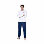 Ensemble pyjama long avec t-shirt col rond bicolore Dom Serge Blanco