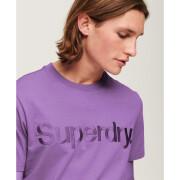 T-shirt à logo brodé ton sur ton Superdry
