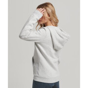 Sweatshirt à capuche zippé femme Superdry Vintage Fluo