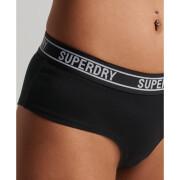 Sous vêtement taille basse en coton bio femme Superdry Multi Logo