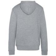 Sweatshirt manches longues capuche + zip logo Schott
