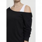 T-shirt femme Urban Classic two-colored longleeve