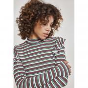 T-shirt femme Urban Classic Striped volant turtlene