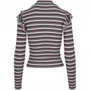 T-shirt femme grandes tailles Urban Classic Striped volant turtlene