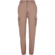 Pantalon cargo femme Urban Classics high waist (Grandes tailles)