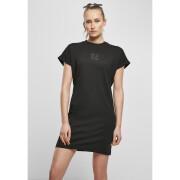 Robe t-shirt femme Urban Classics cut on sleeve printed (Grandes tailles)