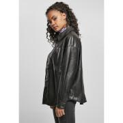 Chemise femme grandes tailles Urban Classics faux leather over