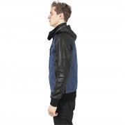 Parka Urban Classic hooded denim leather