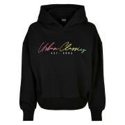 Sweatshirt à capuche femme Urban Classics Oversized Rainbow GT