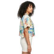 Chemise à manches courtes femme Urban Classics AOP Satin Resort