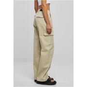 Pantalon cargo droit taille haute en denim grandes tailles femme Urban Classics
