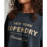 Sweatshirt femme Superdry Luxe Metallic
