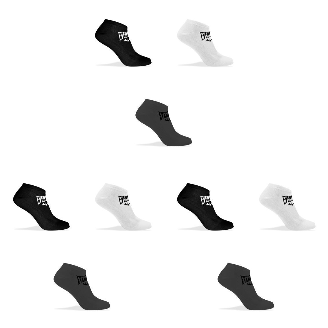 chaussettes socquettes assorties everlast (x9)