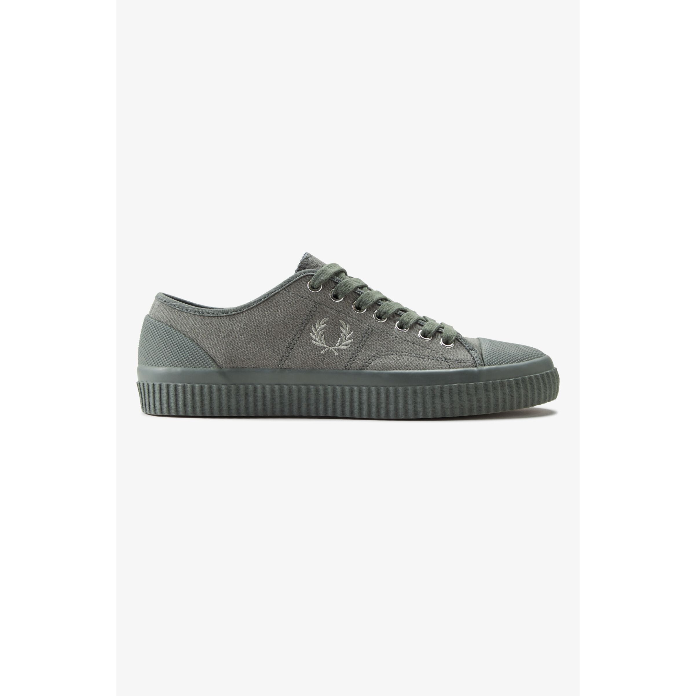 baskets toile basse fred perry hughes