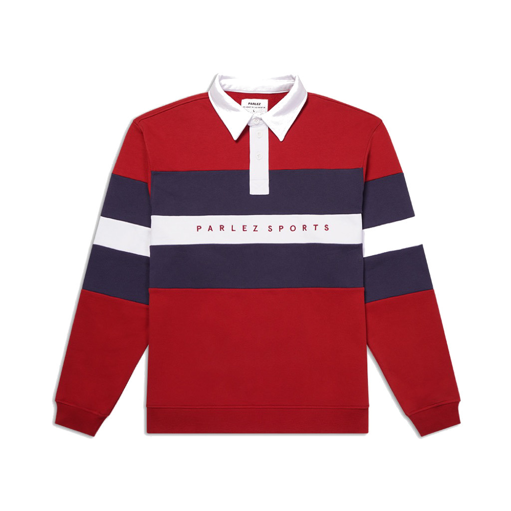 Parlez Belton Rugby Shirt - Red - 22067-RED BELTON RUGBY  Red,