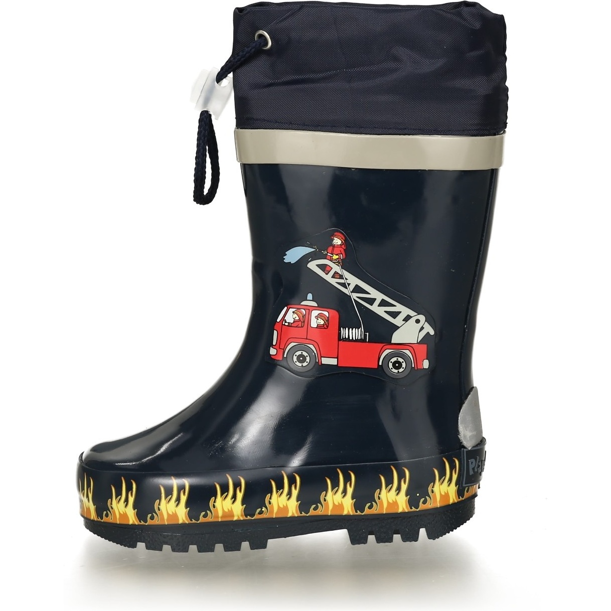 bottes de pluie en caoutchou enfant playshoes fire brigade