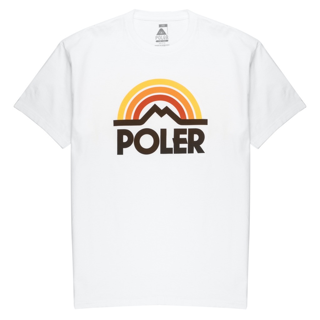 t-shirt poler mountain rainbow