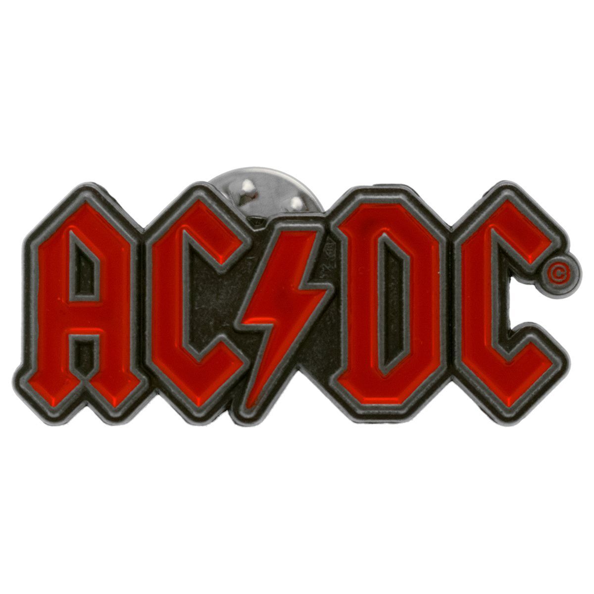 pins rock à gogo ac/dc - red logo
