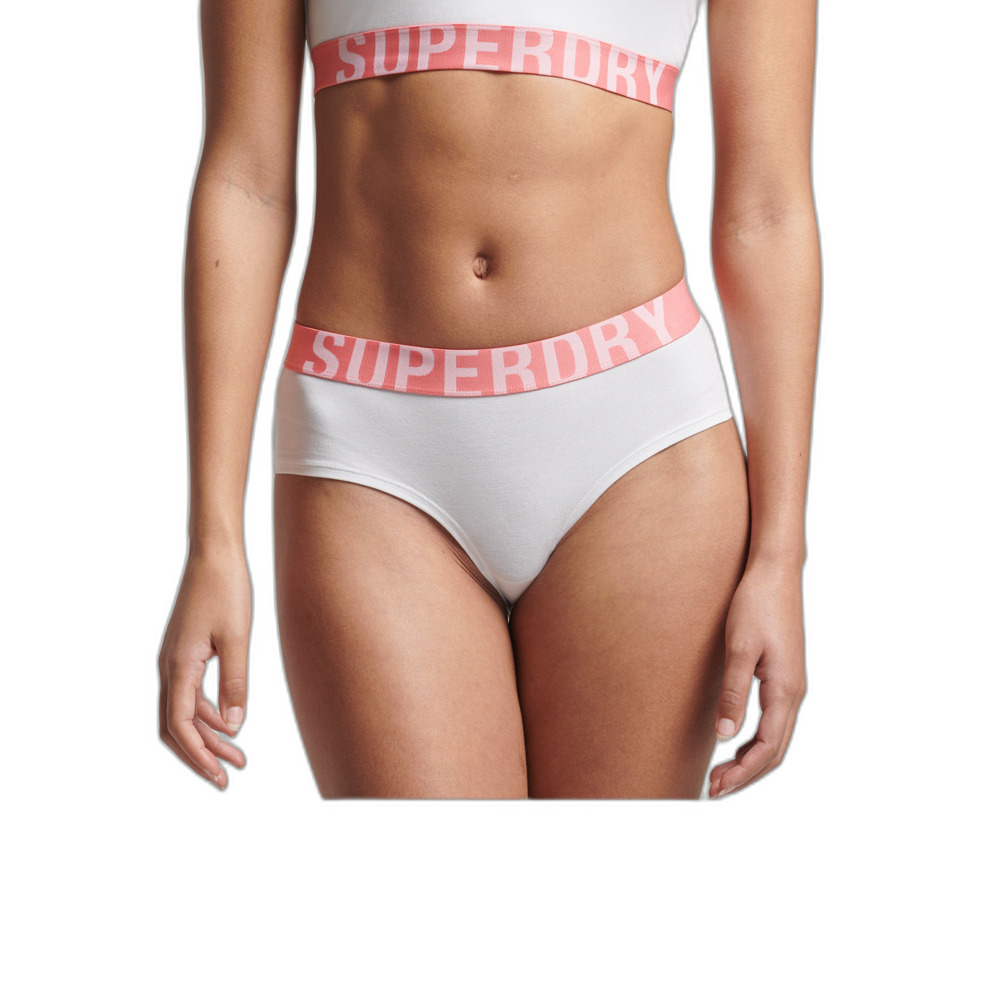 bas de maillot de bain en coton femme superdry large logo