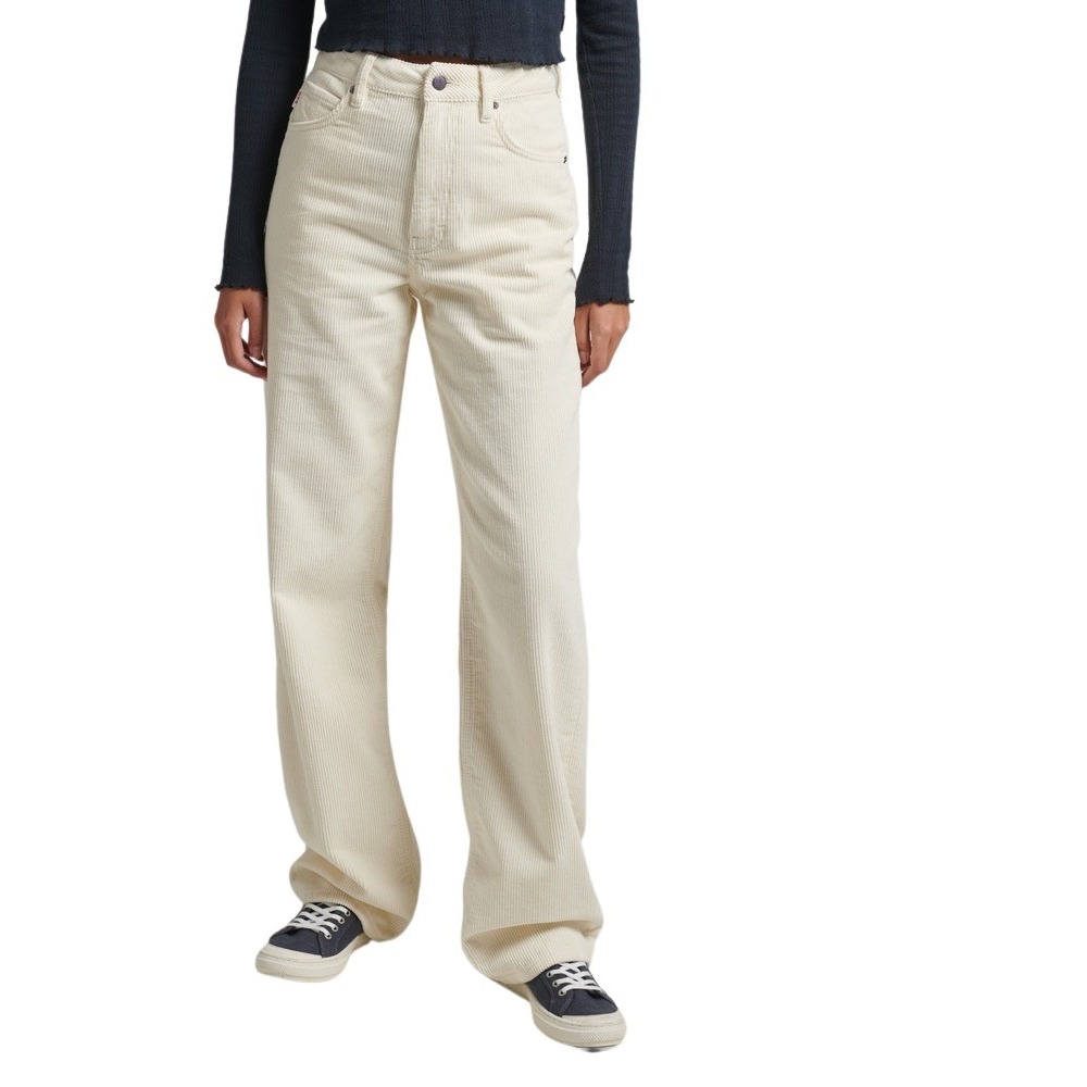 pantalon large en velours côtelé femme superdry vintage