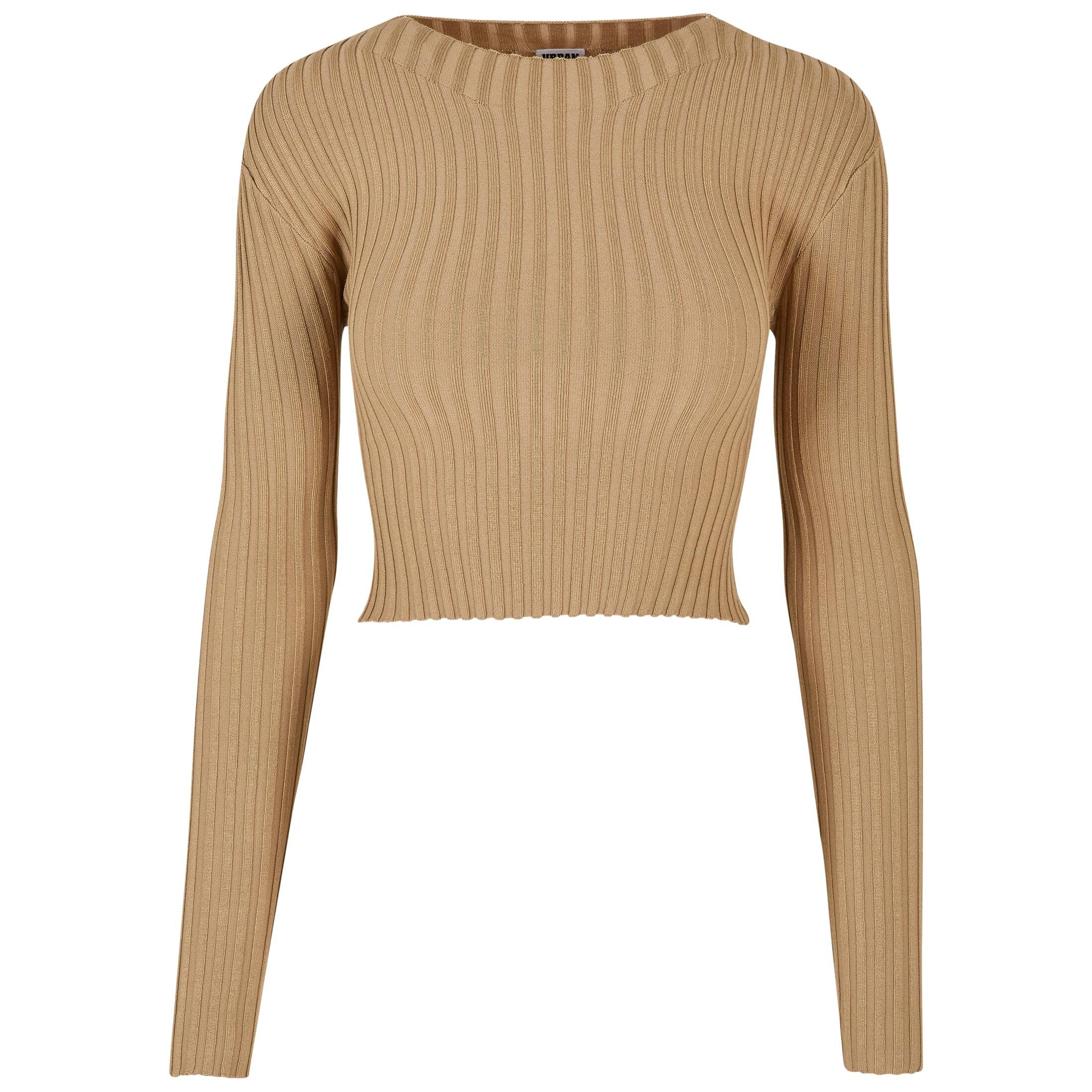pullover court tricot côtelé à dos torsadé femme urban classics
